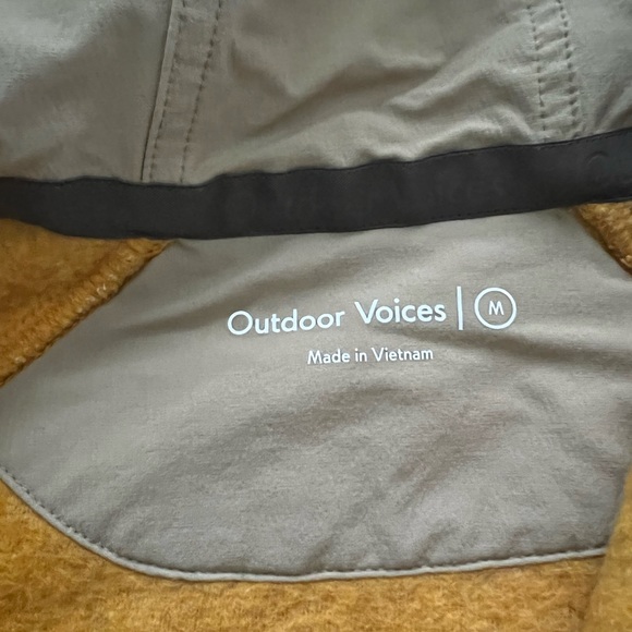 Outdoor Voices fleece hoodie, multi yellow mustard, size medium - Picture 3 of 3